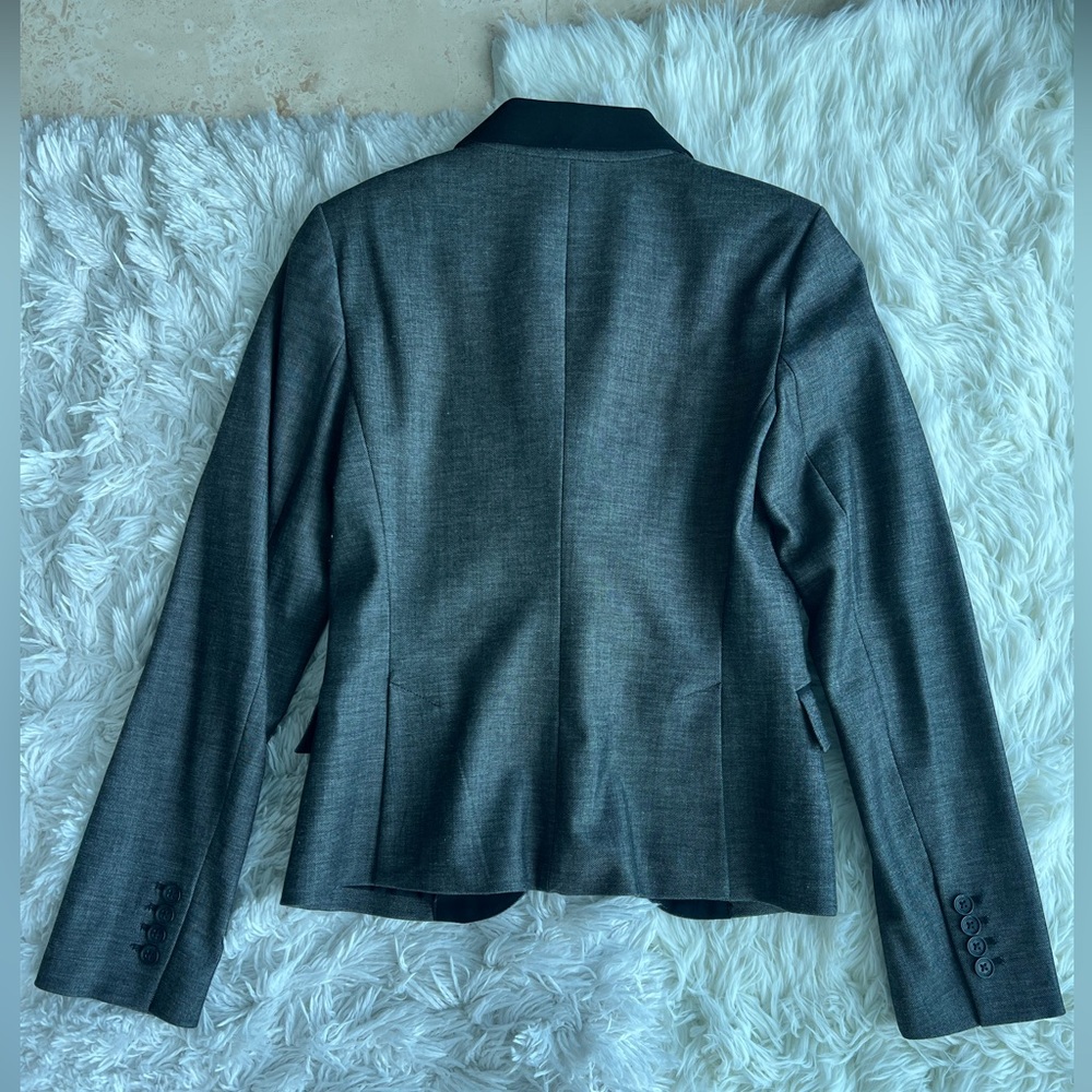 Express Size 4 Grey And Black One Button Fitted B… - image 6